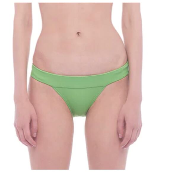 Norma Kamali Green Cheeky Bikini Bottom MEDIUM Quiet Luxury Minimalist $60 NEW - Picture 1 of 9